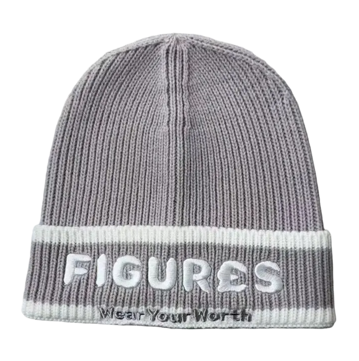 GREY FIGUR£S BEANIE