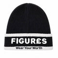 Black FIGUR£S BEANIE