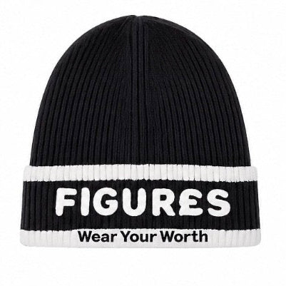 Black FIGUR£S BEANIE